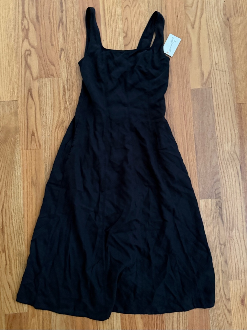 Universal Thread Small Black Midi A-Line Tank Dress NWT